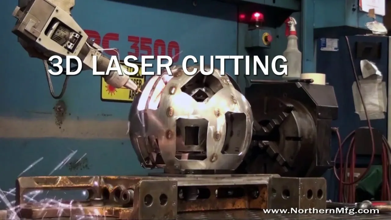 Play video: 3D laser cutting at Northern Manufacturing