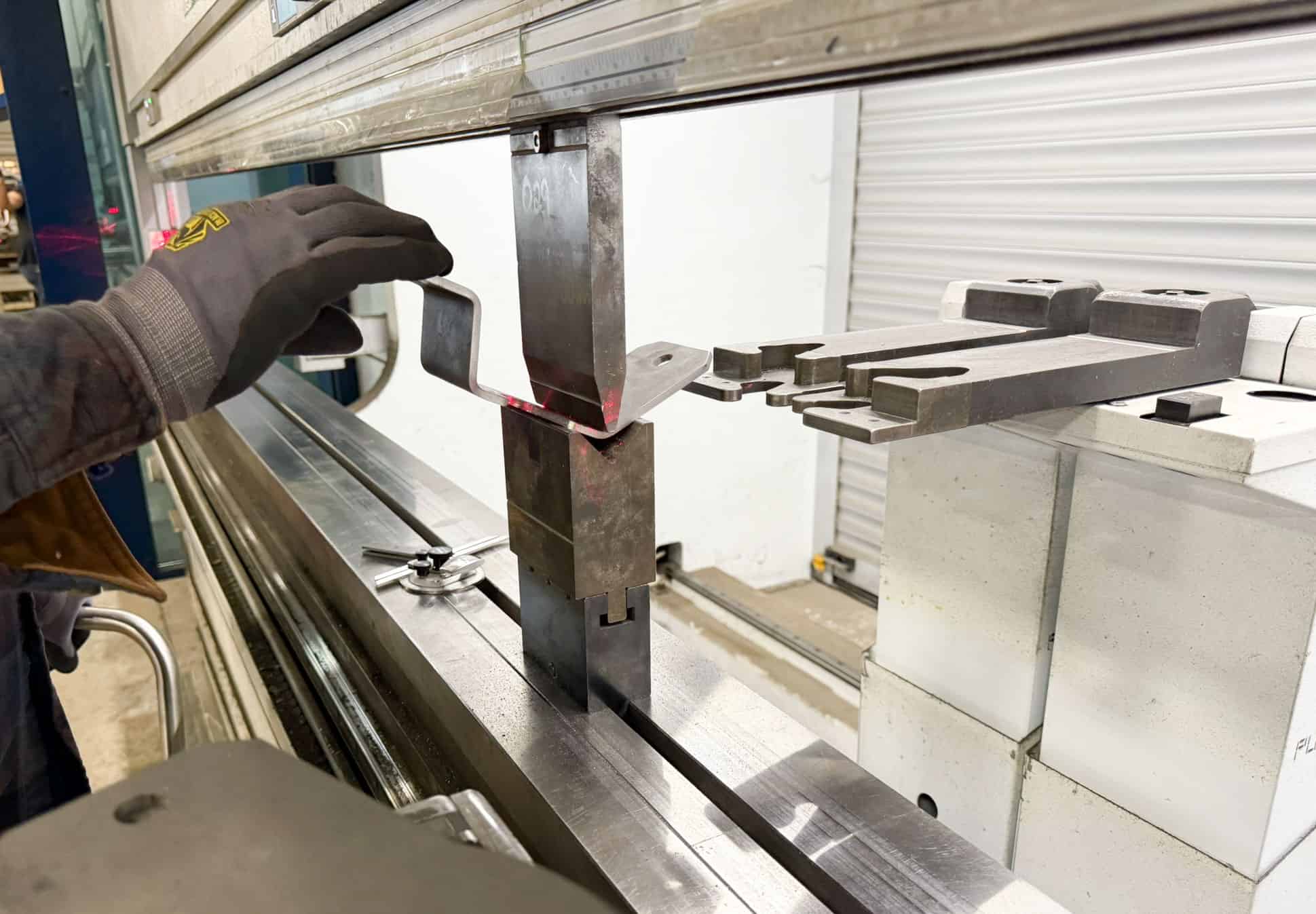 5-Axis Laser Cutting Hero Image press brake forming a small bracket